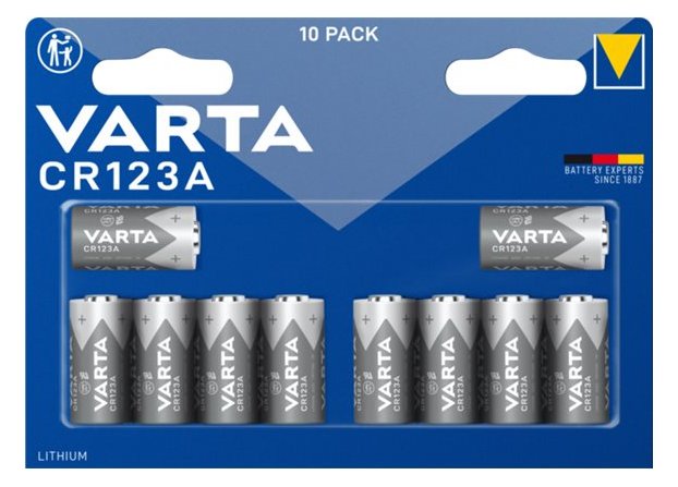 Varta CR 123A SP - Lithium Batterie CR123A 1430 - Batterie - CR 123A/CR 17345 von LumaTech
