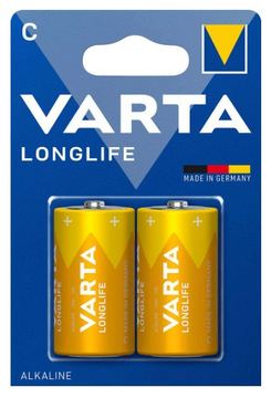 Varta Longlife C Blister 2 Baby -Batterie Alkali-Mangan 2 St. - Batterie - Baby (C) von LumaTech