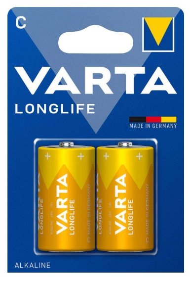 Varta Longlife C Blister 2 Baby -Batterie Alkali-Mangan 2 St. - Batterie - Baby (C) von LumaTech