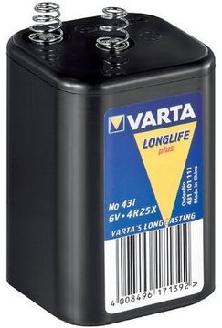 Varta Longlife Plus 431 - Batterie - Zinkchlorid von LumaTech