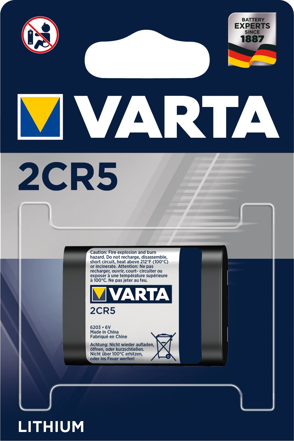 Varta Professional - Batterie 2CR5 - Li - 1600 von LumaTech