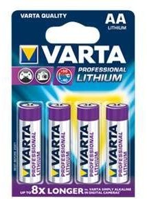 Varta Professional Lithium - Batterie 4 x AA-Typ von LumaTech