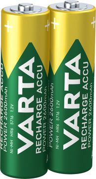 Varta Rechargable Accu - Batterie 2 x AA-Typ - NiMH - (wiederaufladbar) von LumaTech