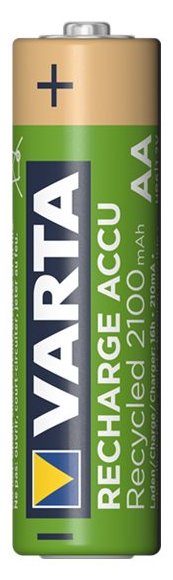 Varta Recharge Accu Recycled 56816 - Batterie 2 x AA-Typ - NiMH - (wiederaufladbar) von LumaTech