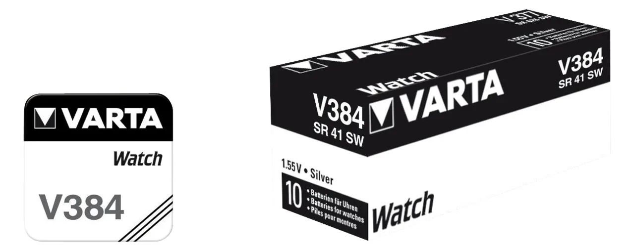 Varta V 384 - Batterie SR41 - Silberoxid - 38, Ansicht 2