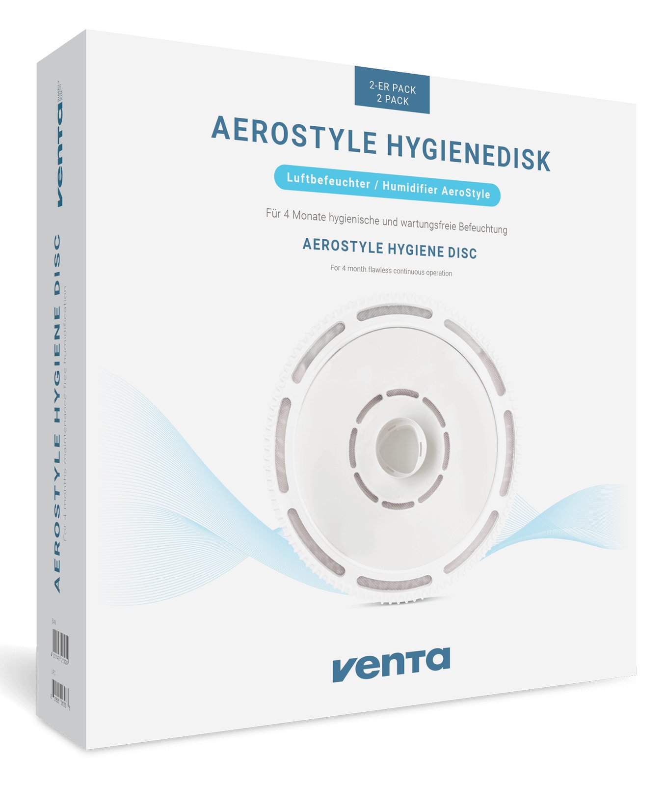 Venta Hygienedisk AeroStyle entkalkt reinigt hygienisch 2er