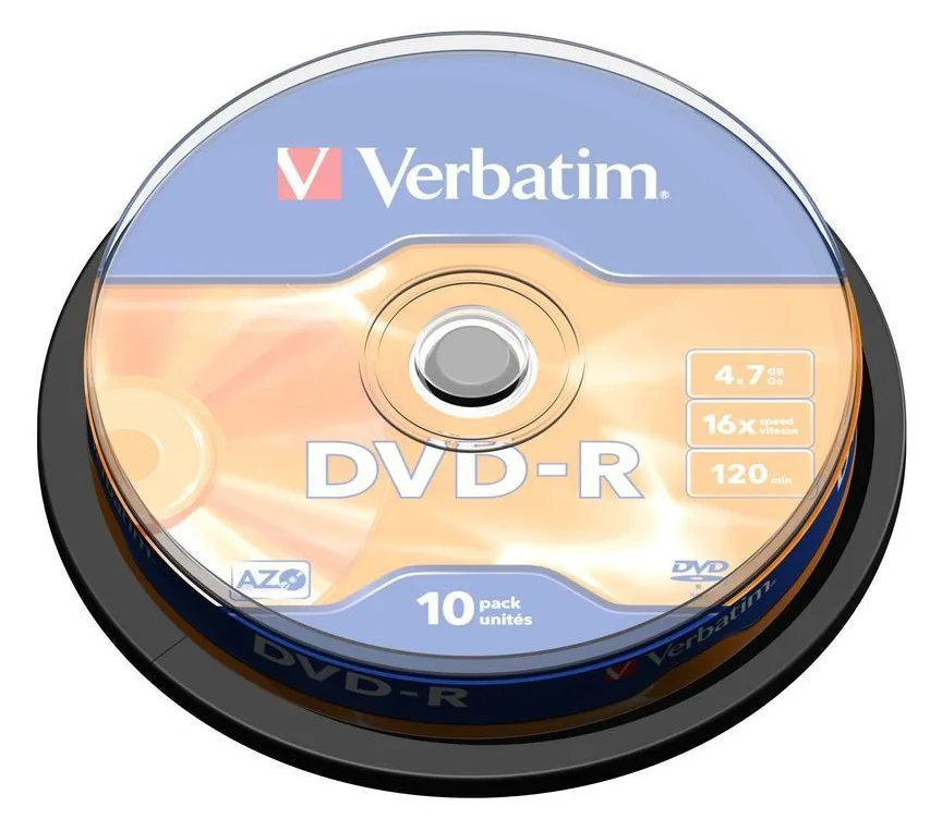 Verbatim 10 x DVD-R - 4.7 GB 16x - mattsilber, Ansicht 4