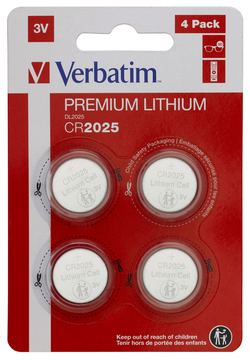 Verbatim CR2025 - Einwegbatterie - CR2025 - Lithium - 3 V - 4 Stück(e) - Silber von LumaTech