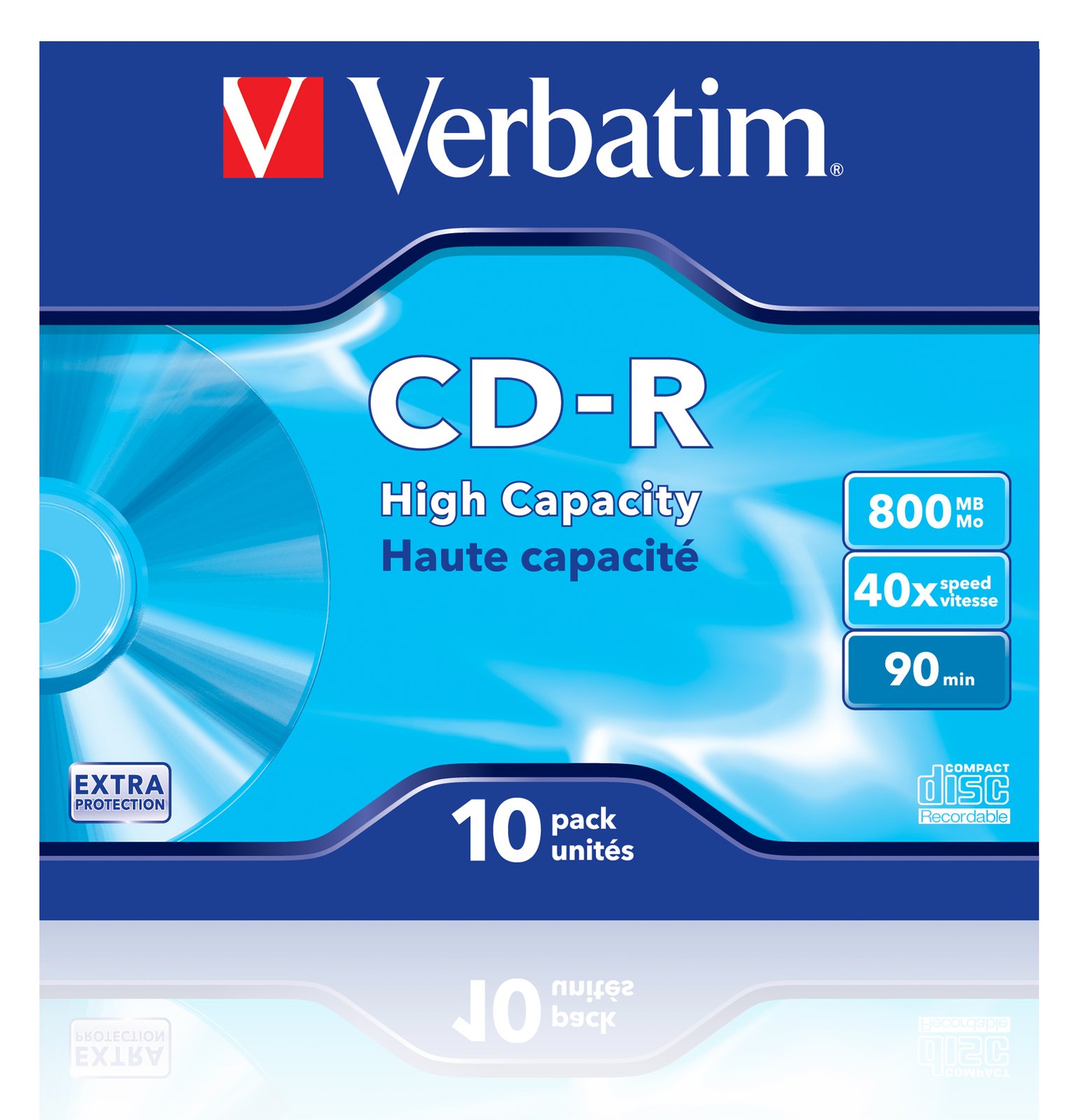 Verbatim DataLife - 10 x CD-R - 800 MB (90min) - Jewel Case (Schachtel) von LumaTech