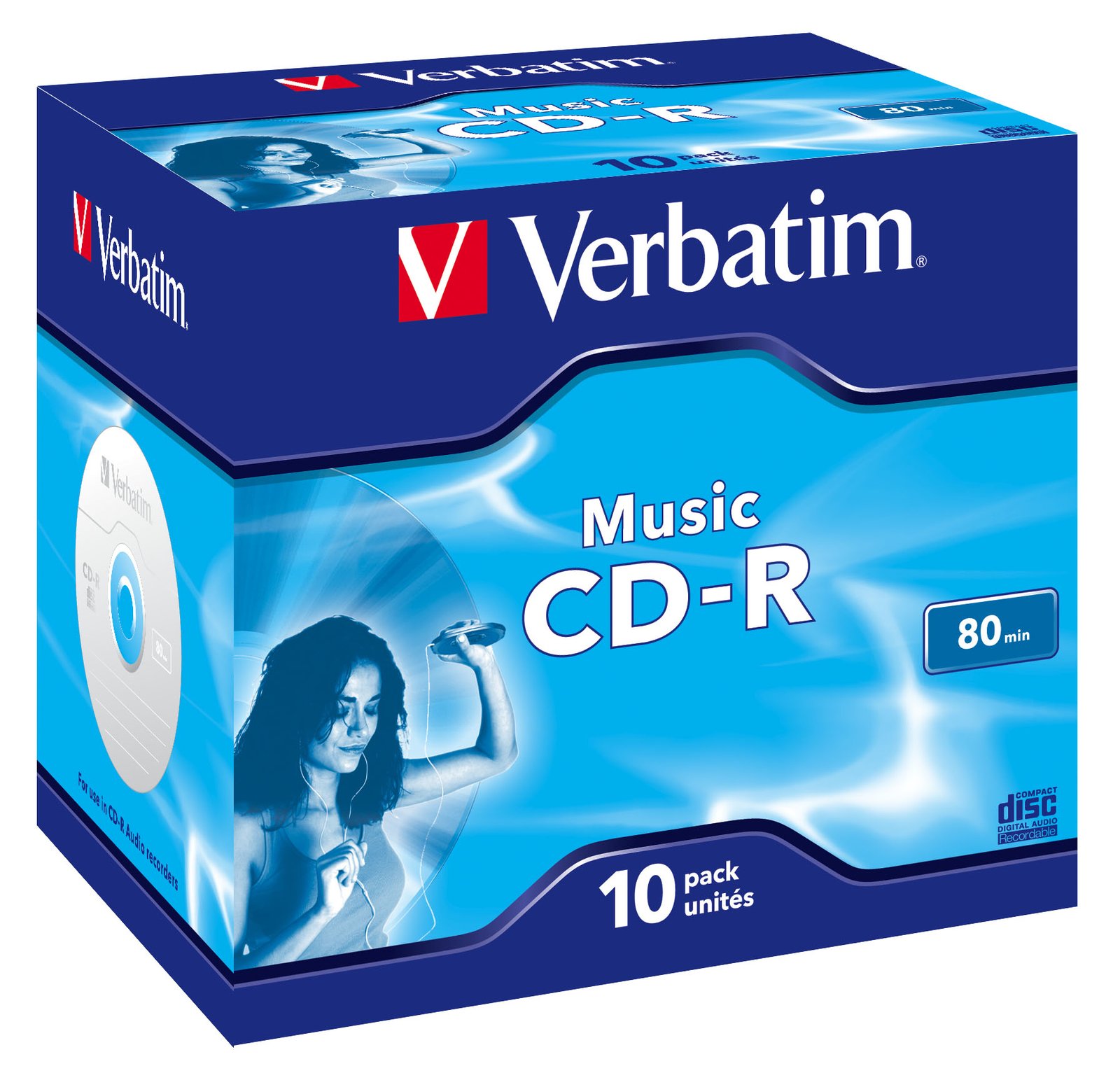 Verbatim Live It! - 10 x CD-R (80 Min) 16x - Jewel Case (Schachtel) von LumaTech
