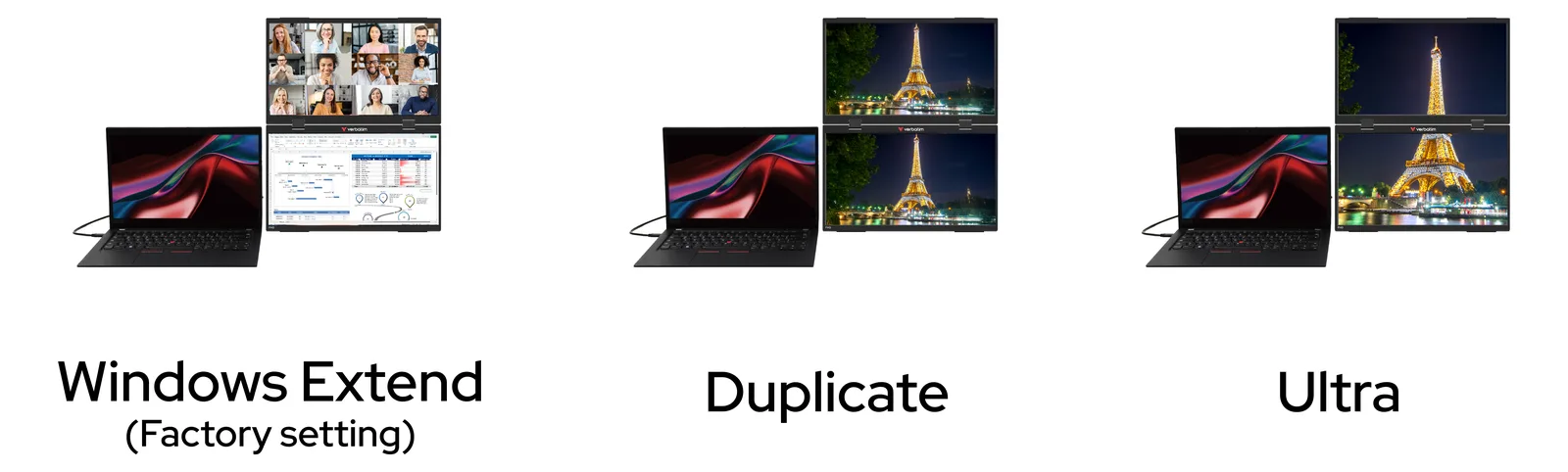 Verbatim Portable 15.6 FHD Dual Monitor Essentials, Ansicht 3