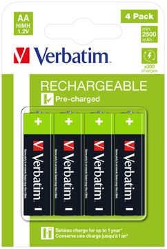 Verbatim Premium - Batterie 4 x AA / HR6 - NiMH - (wiederaufladbar) von LumaTech