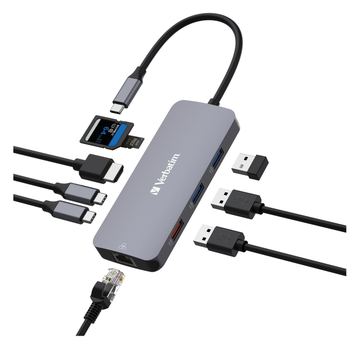 Verbatim USB-C Pro Multiport Hub 9 Port CMH-9 32152 von LumaTech