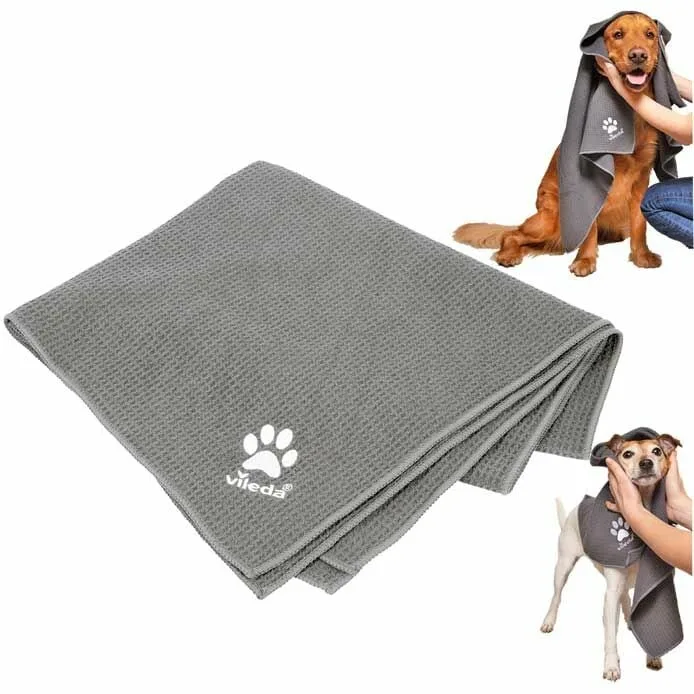 Vileda Pet Pro Microfaser-Handtuch XL grau Groesse XL 65 x 100cm, Ansicht 2