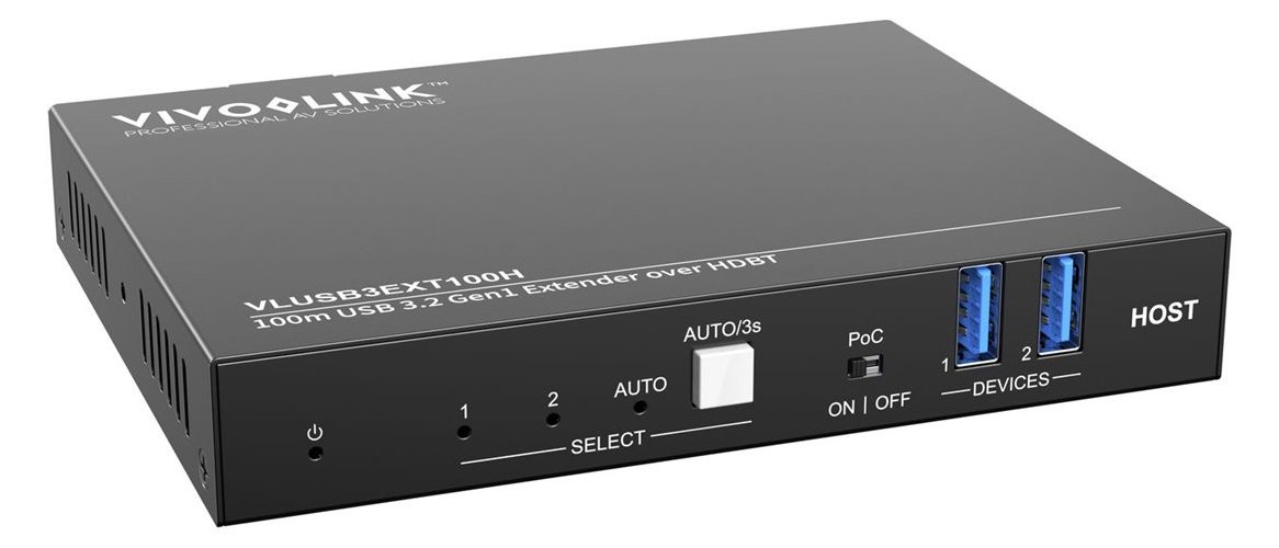 VivoLink 100m USB 3.2 Gen1 Extender over HDBT Host