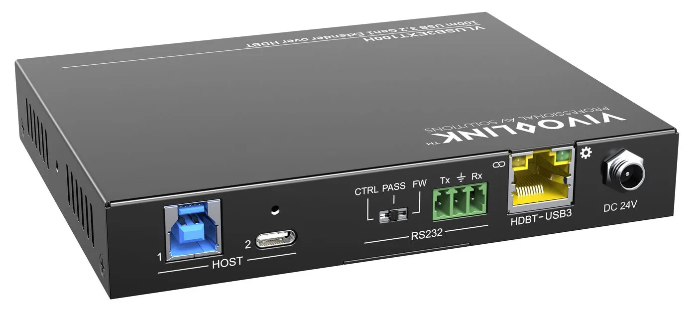 VivoLink 100m USB 3.2 Gen1 Extender over HDBT Host, Ansicht 4
