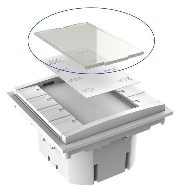 VivoLink VLCP8B-PLEXIGLASS - Weiß - Gleichstrom - 12 V - 10 g - 10 g
