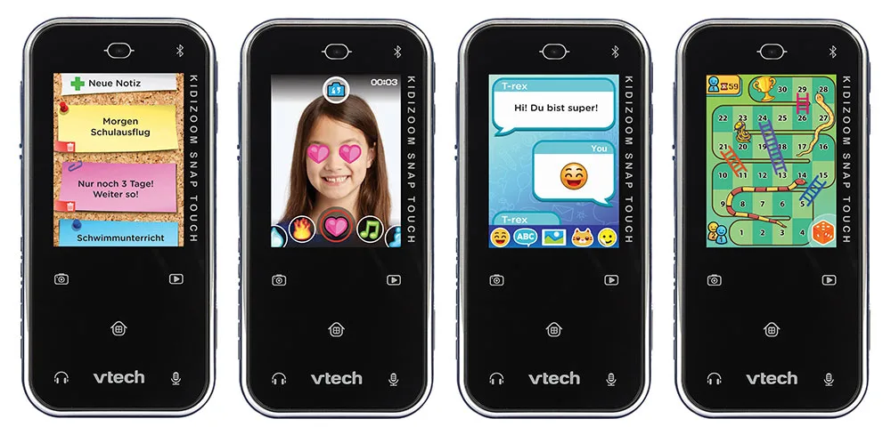 VTech KidiZoom Snap Touch - Kinder-Smartphone - 6 Jahr(e) - 130 g - Schwarz, Ansicht 2