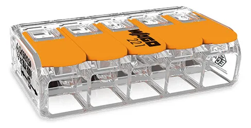 WAGO 221-615 - 450 V - Orange - Transparent - 1 Stück(e), Ansicht 3