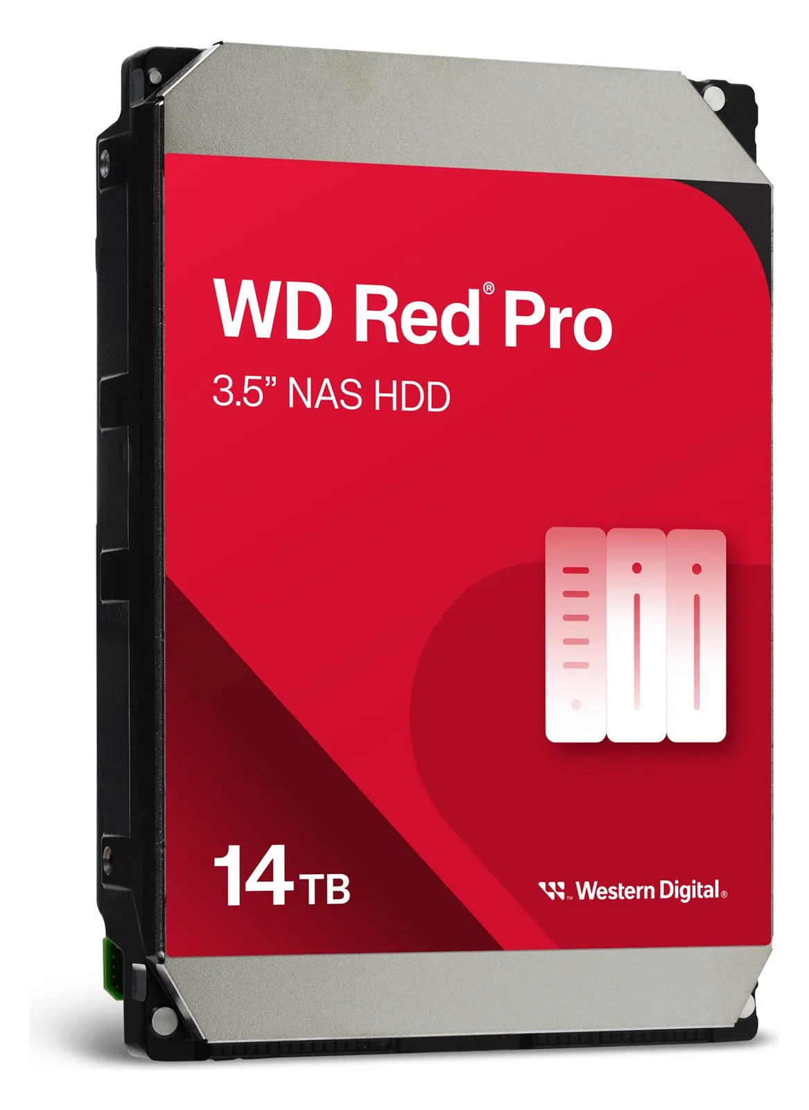 WD Red Pro WD142KFGX - Festplatte - 14 TB - intern - 3.5 (8.9 cm), Ansicht 3