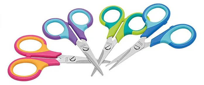 WEDO Kinderschere Soft-Kid spitz 11.5 cm im 30er Display, Ansicht 2