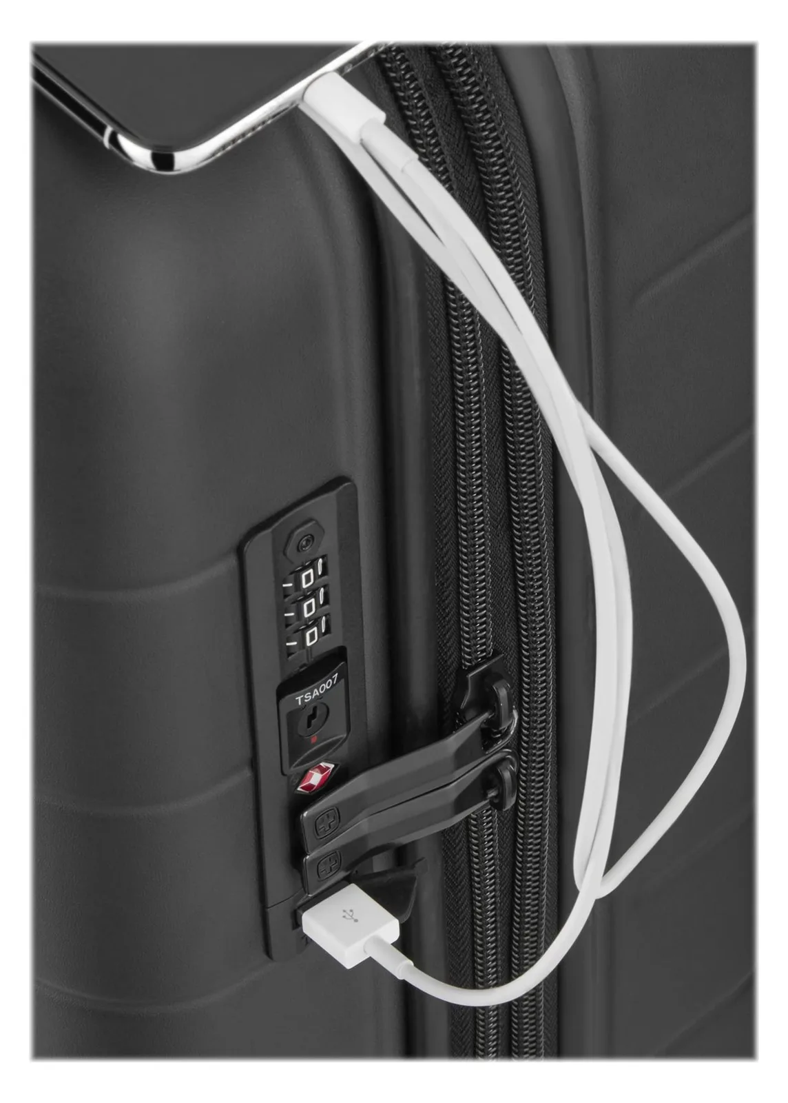 Wenger Syntry Carry-On - Spinner - Hardside - Polyester, Polycarbonat, ABS-Kunststoff, Ansicht 2