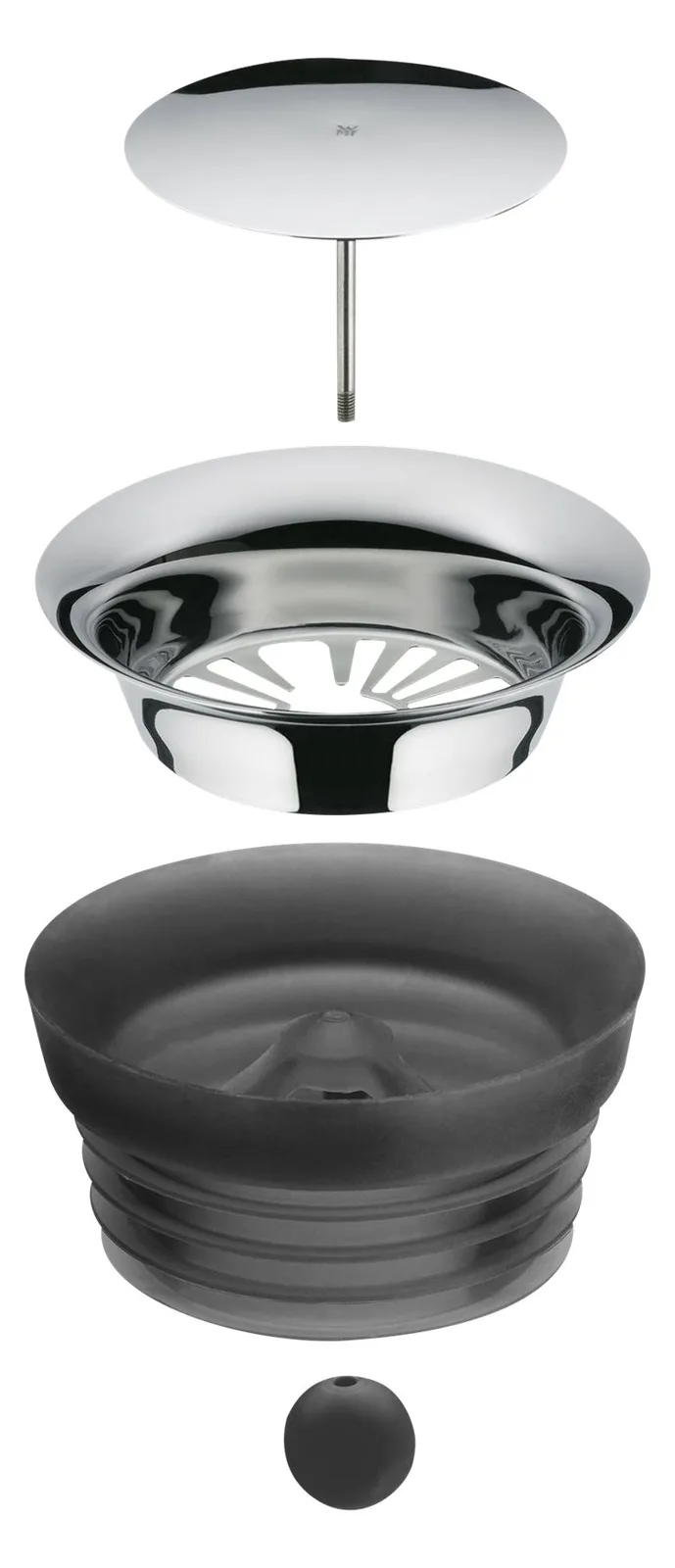 WMF 0617706610 - Dekantierer - 1 l - Schwarz - Transparent - Glas - Rund - Köhler & Wilms, Ansicht 4