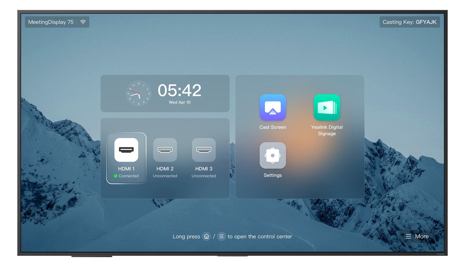 Yealink MeetingBoard 75 - 190 cm (75) Diagonalklasse LCD-Display mit LED-Beleuchtung - interaktiv - 4K UHD (2160p)