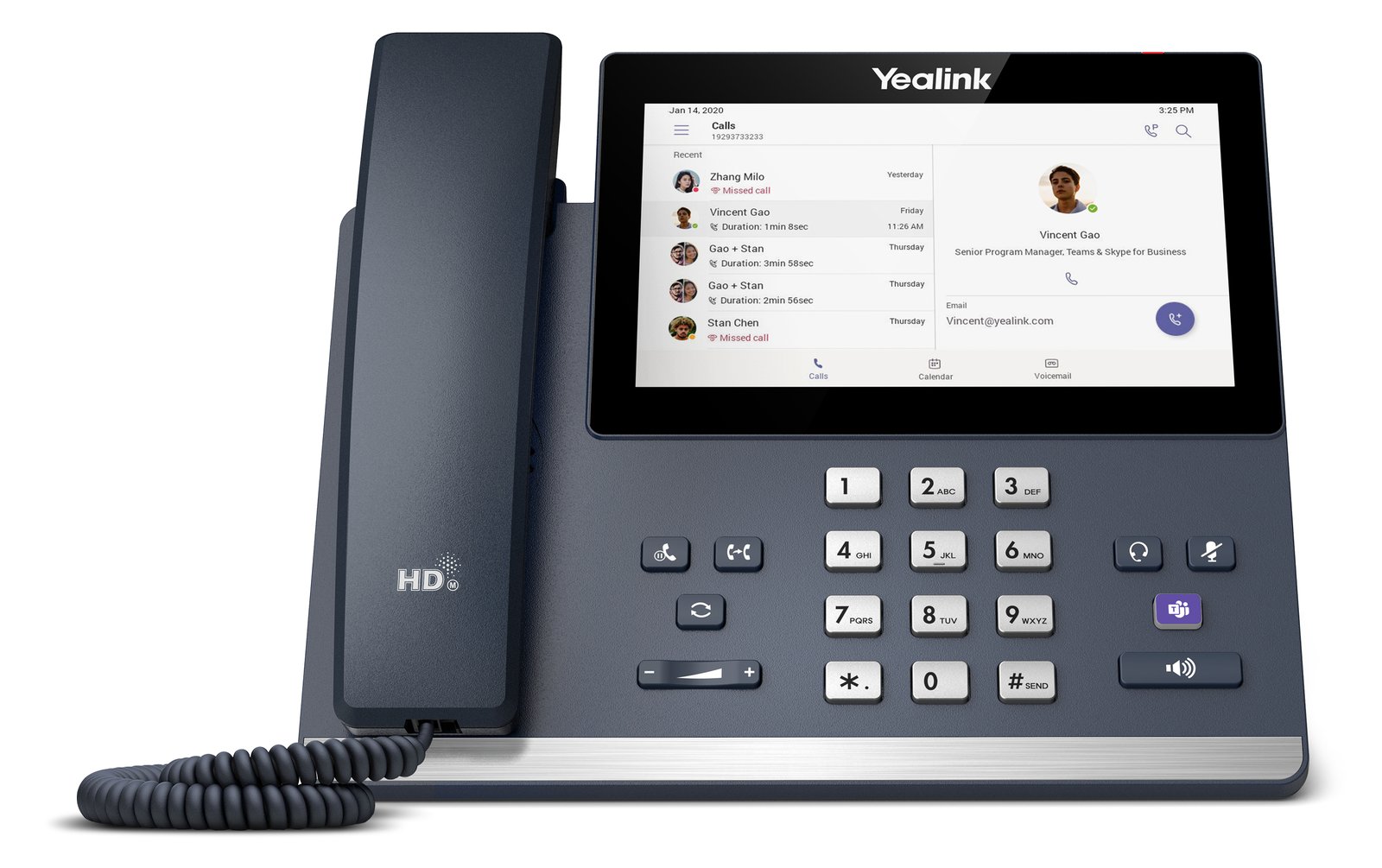 Yealink MP56 - VoIP-Telefon - mit Bluetooth-Schnittstelle