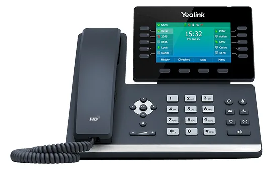 Yealink SIP-T54W - VoIP-Telefon - mit Bluetooth-Schnittstelle mit Rufnummernanzeige - IEEE 802.11a/b/g/n/ac (Wi-Fi), Ansicht 2