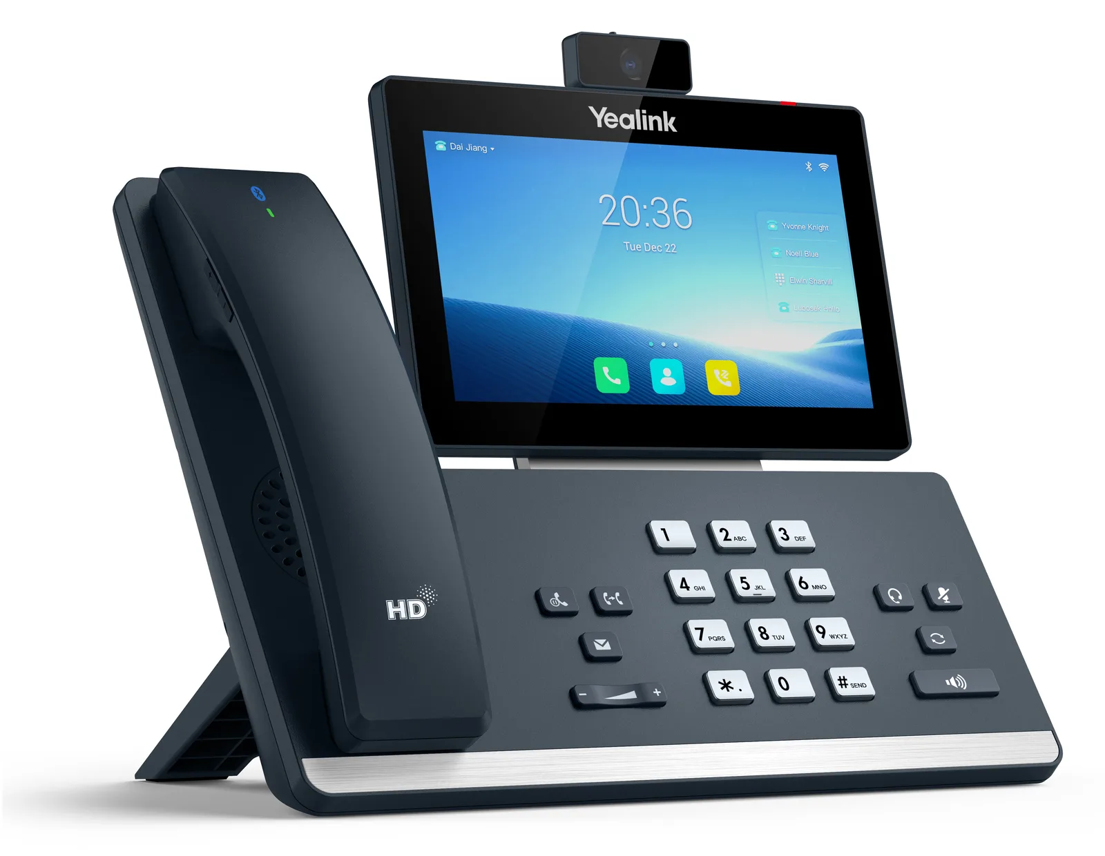Yealink SIP-T58W PRO - VoIP-Telefon - mit Bluetooth-Schnittstelle mit Rufnummernanzeige, Ansicht 3