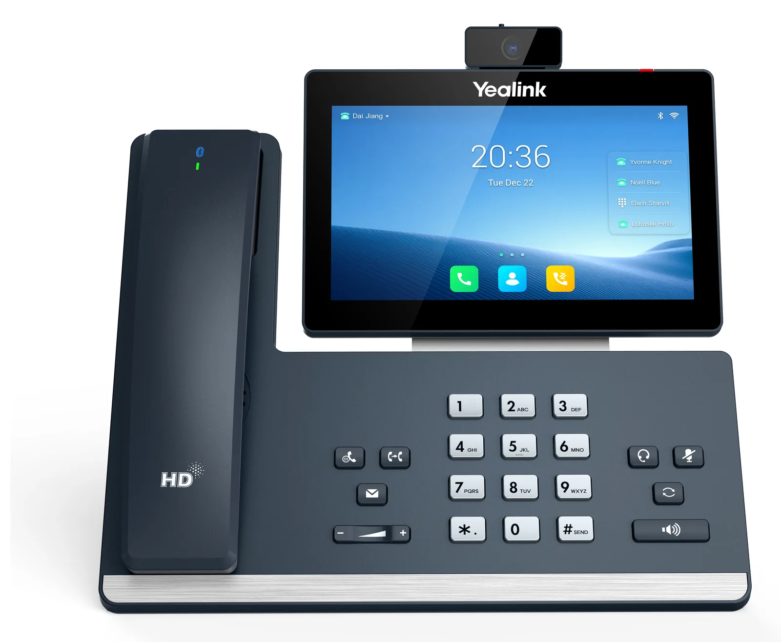 Yealink SIP-T58W PRO - VoIP-Telefon - mit Bluetooth-Schnittstelle mit Rufnummernanzeige, Ansicht 4