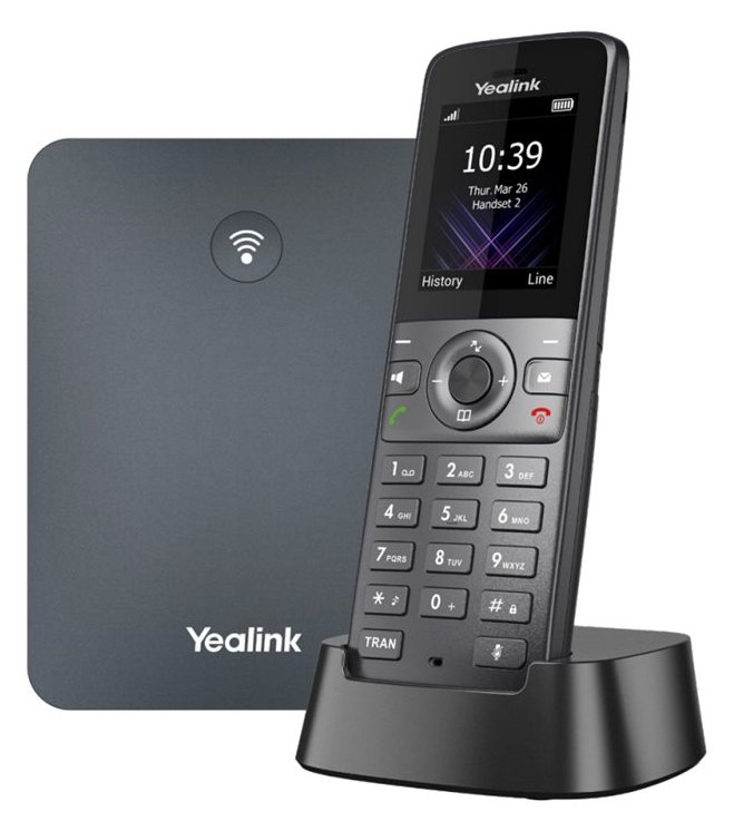 Yealink W74P - Schnurloses VoIP-Telefon - mit Bluetooth-Schnittstelle mit Rufnummernanzeige/Anklopffunktion