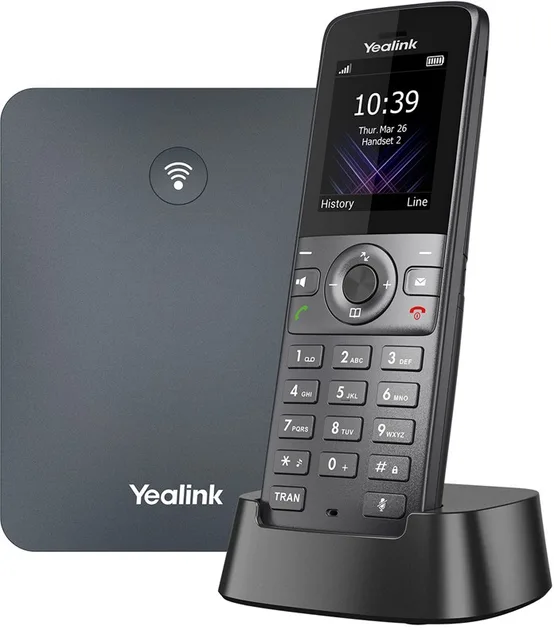 Yealink W74P - Schnurloses VoIP-Telefon - mit Bluetooth-Schnittstelle mit Rufnummernanzeige/Anklopffunktion, Ansicht 2