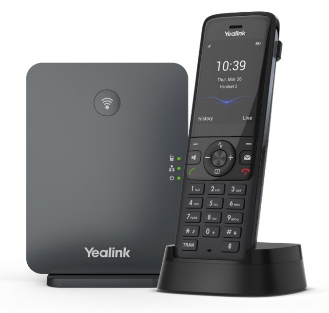 Yealink W78P - Schnurloses VoIP-Telefon - mit Bluetooth-Schnittstelle mit Rufnummernanzeige