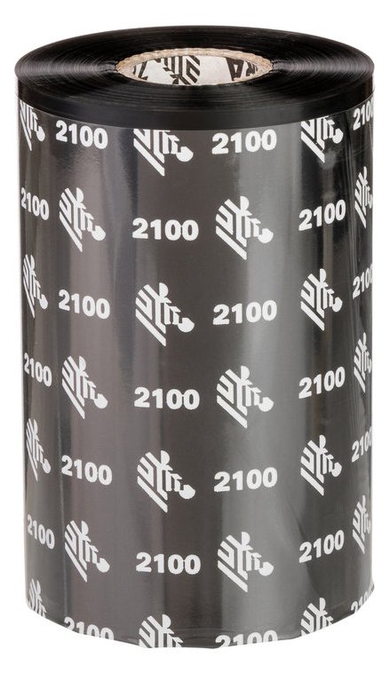 Zebra 2100 Wax - Schwarz - 89 mm x 450 m - Thermotransfer-Farbband (Packung mit 12) von LumaTech