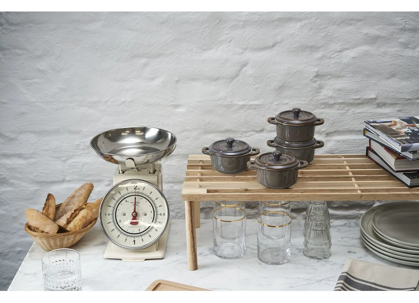 Zwilling Mini Cocotte Set 4-tlg. rund, Keramik, antik-grau, Ansicht 2