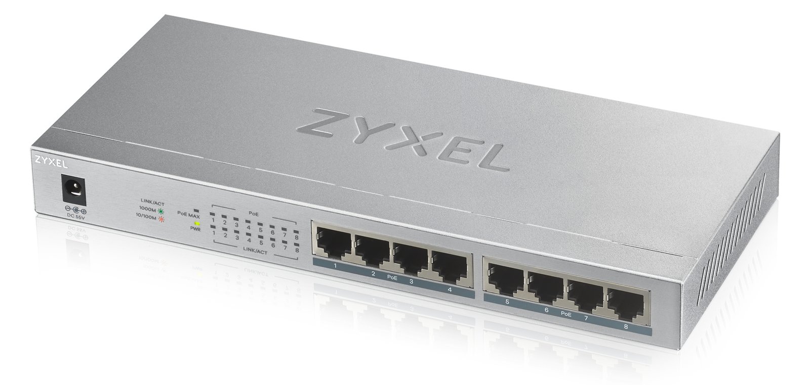 ZyXEL GS1008HP - Switch - 8 x 10/100/1000 (PoE+) von LumaTech