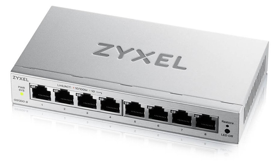 ZyXEL GS1200-8 v3 web smart managed - Switch - Switch - 1 Gbps von LumaTech