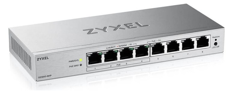 ZyXEL GS1200-8HP v3 PoE+ - Switch - Switch - 1 Gbps von LumaTech