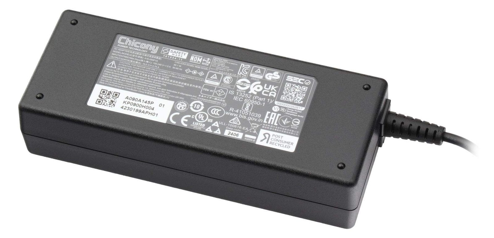 Acer Ac ADAPTOR 90W 19V 4.74A 1.1x3.0x7.7