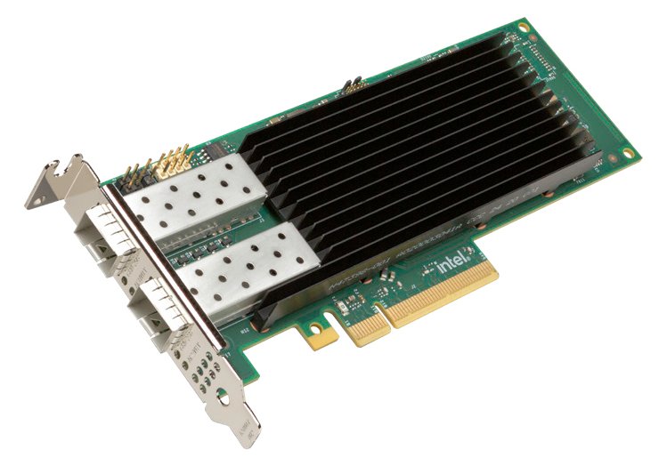 Intel Network Adapter E830-XXVDA2 - PCIe 4.0 x8 Low-Profile - 10/25 Gigabit SFP28 x 2 (Packung mit 5)