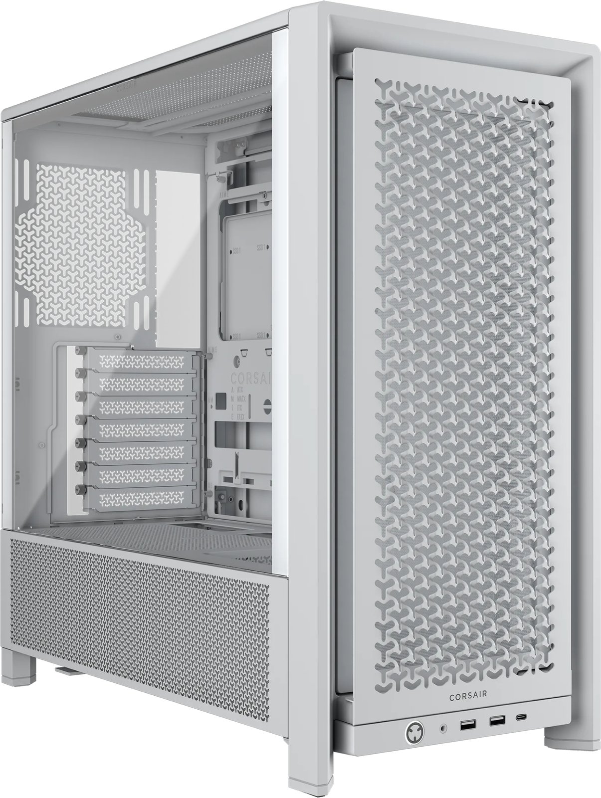 Corsair FRAME 4000D - Midi-Tower Gaming - E-ATX - Seitenteil mit Fenster (gehärtetes Glas)