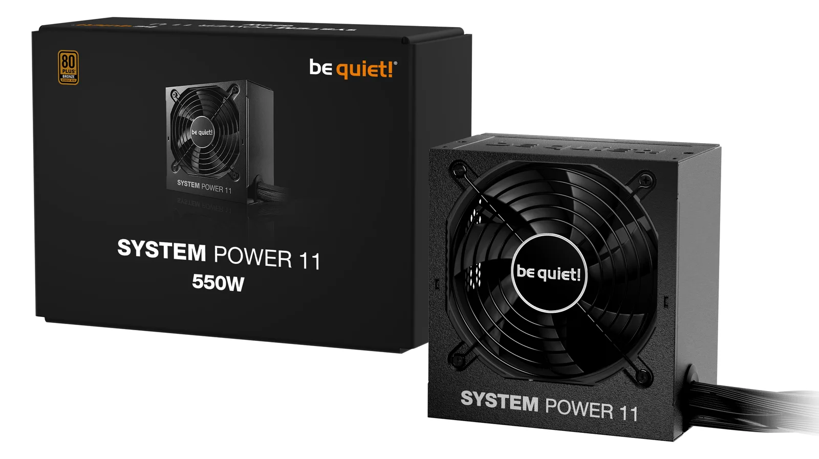 Be Quiet! Netzteil System Power 11 - PC-/Server Netzteil - ATX - 550 W, Ansicht 3