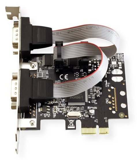 VALUE Serieller Adapter - PCIe - RS-232 x 2 von LumaTech