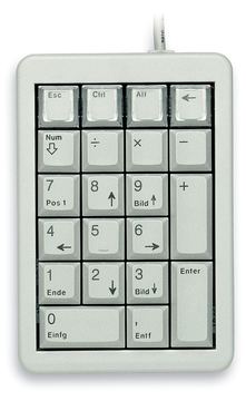 Cherry Keypad G84-4700 - Tastenfeld - USB - TL: Deutsch, QWERTZ - Grau von LumaTech