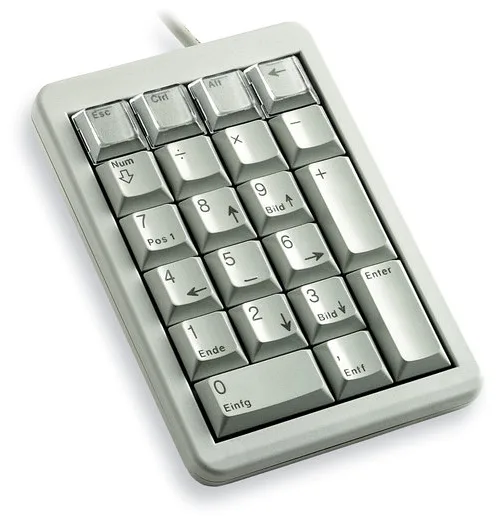 Cherry Keypad G84-4700 - Tastenfeld - USB - TL: Deutsch, QWERTZ - Grau, Ansicht 3