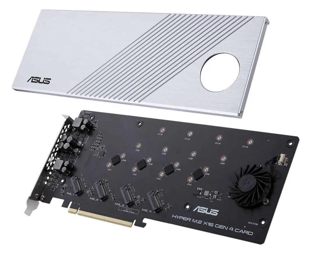 ASUS HYPER M.2 X16 GEN 4 CARD - Schnittstellenadapter, Ansicht 3