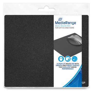 MEDIARANGE MROS251 - Schwarz - Monochromatisch - Stoff - Anti-Rutsch-Basis