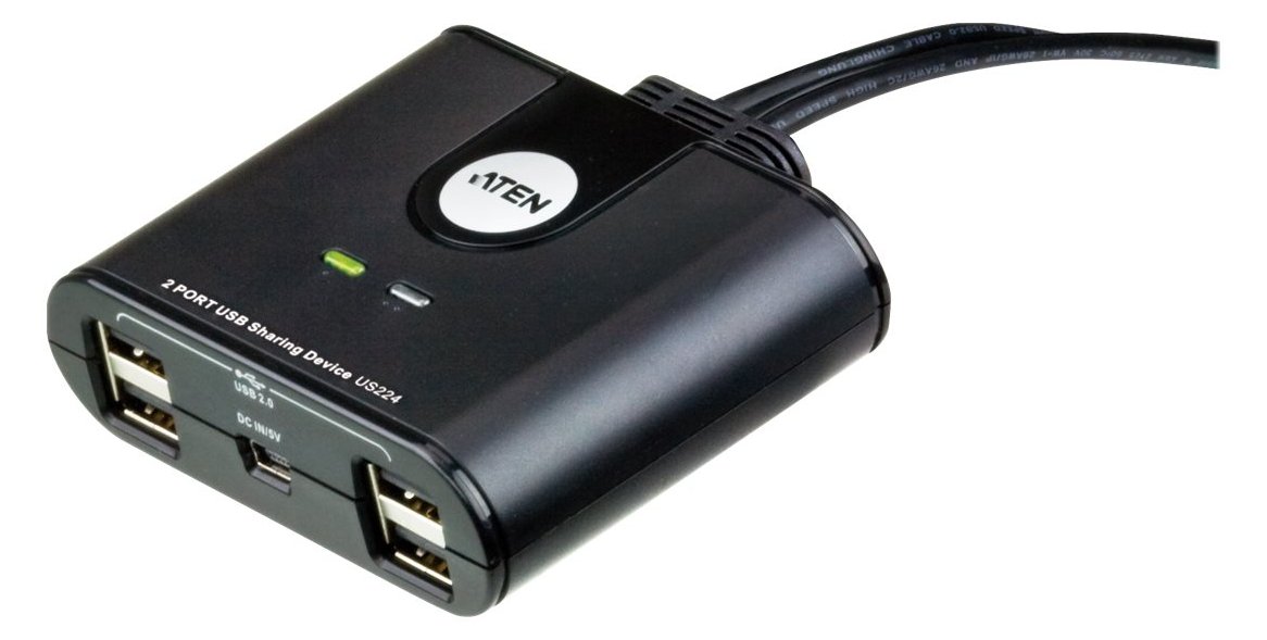 ATEN US224 - USB-Umschalter für die gemeinsame Nutzung von Peripheriegeräten